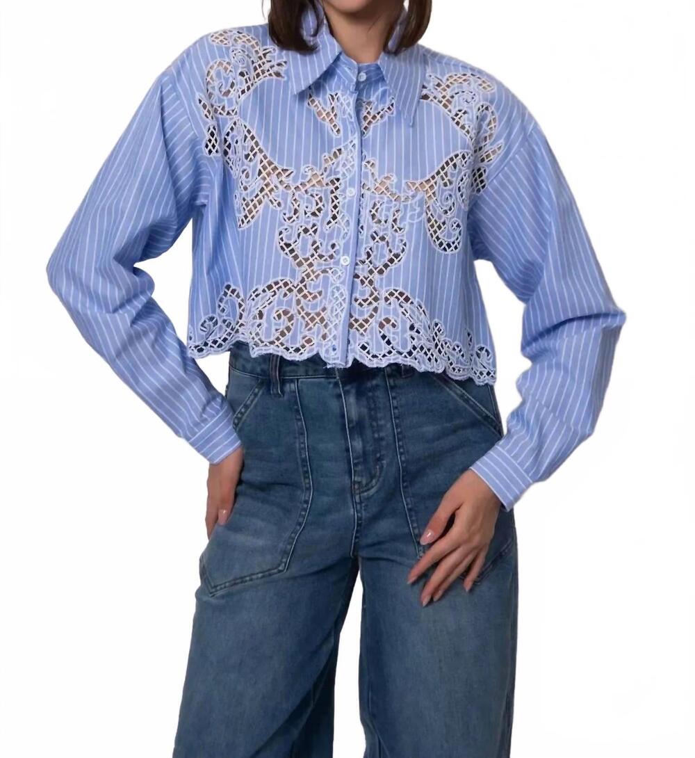 NEW RD STYLE ayama shirt in riviera azure